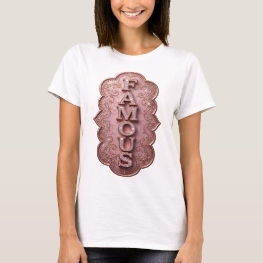 T-shirt Création célèbre en or chic (Devant)