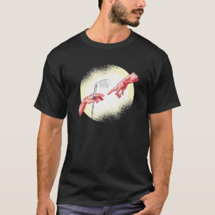 T-shirt Création D'Adam Avec Golf Club Golf Ball Golfer