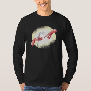 T-shirt Création D'Adam Avec Golf Club Golf Ball Golfer