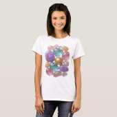 T-shirt Création d'ART ABSTRAIT argent tendance (Devant entier)