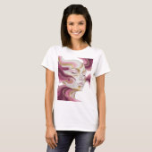 T-shirt Création d'art abstrait Snappy Gold (Devant entier)