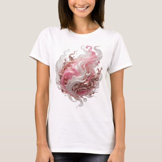 T-shirt Création de design de déclaration d'art abstrait a (Devant)
