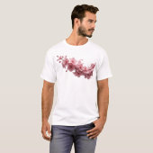 T-shirt Création de design de fleur abstraite gras (Devant entier)
