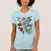 T-shirt Création de l'aquarelle florale de l'époque victor (Devant)