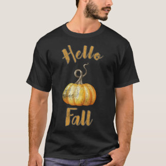 T-shirt Création de pumpkin d'automne bonjour en détresse
