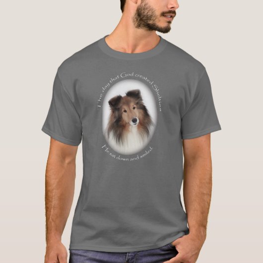 T-shirt Création de Shelties (Devant)