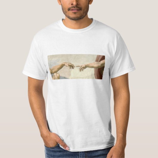 T-shirt Création des mains d'Adam - Michaël Angelo (Devant)