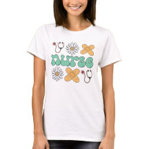 Création d'infirmière mignonne avec des fleurs et