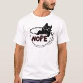 T-shirt Création drôle de chat et de café (Devant)