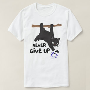 T-shirt Création drôle de chat pendu