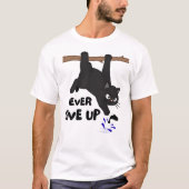 T-shirt Création drôle de chat pendu (Devant)