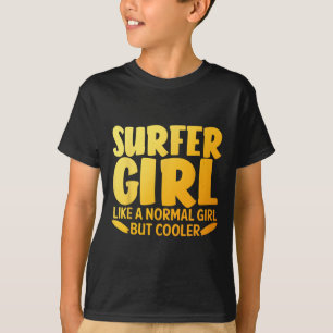T-shirt Création drôle de fille surfeuse pour femme maman