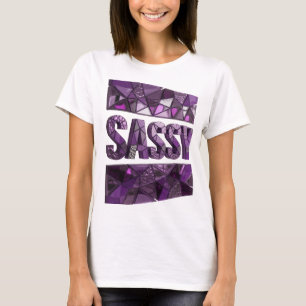 T-shirt Création élégante violette SASSY