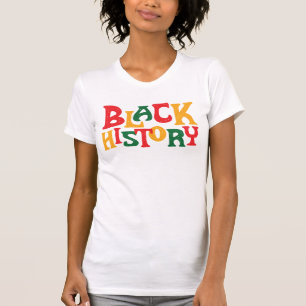 T-shirt Création fière panafricaine "Histoire noire" en gr