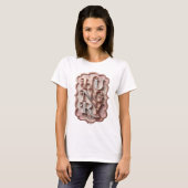 T-shirt Création graphique argentée iconique HUNGRY (Devant entier)
