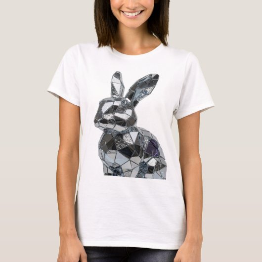 T-shirt Création graphique ART ABSTRAIT Argenté Sharp (Devant)