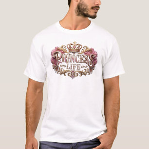 T-shirt Création graphique frappante PRINCESSE LIFE