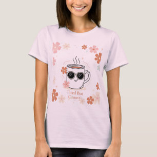 T-shirt Création graphique pour mug à café Rétro Fatigué M