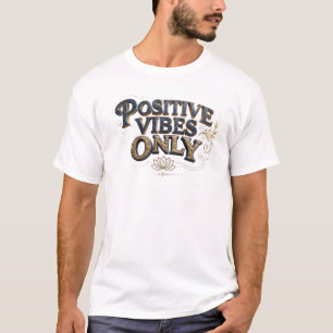 T-shirt Création personnalisée Classic Blue POSITIVE VIBES
