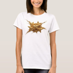 T-shirt Création personnalisée d'étoiles abstraites orange