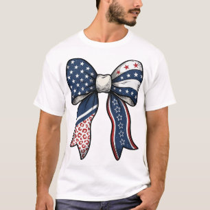 T-shirt Création vectorielle de nœud gravé vintage patriot