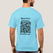 T-shirt Créations de peintures de calmar (Dos)