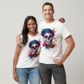 T-shirt Creative Bones � Funny Artist Skull (Unisexe)