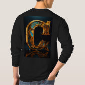 T-shirt "Creative C : Stylish Letter Design Tee !" (Dos)