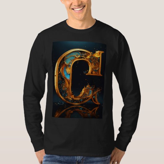 T-shirt "Creative C : Stylish Letter Design Tee !" (Devant)
