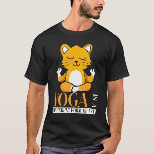 T-shirt Creative Cat Yoga (Devant)