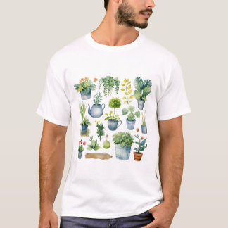 T-shirt Creative collection potted Style Artwork