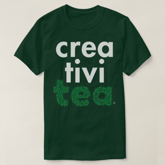 T-shirt Créativité Thé Amateurs blanc (Design devant)