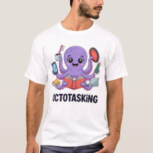 T-shirt Créature à octotâche en mode multitâche