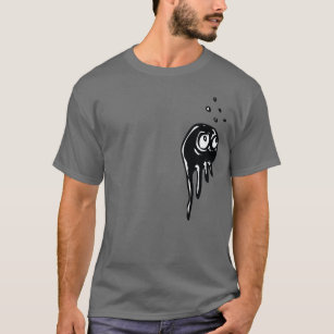 T-shirt Créature attentive de goutte de méduses