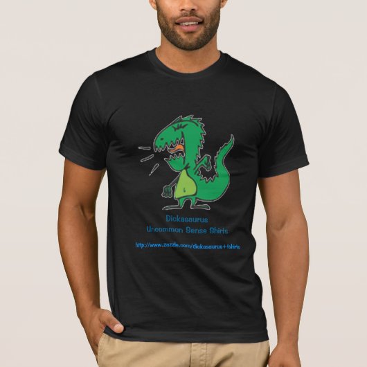 T-shirt Créature de Dickasaurus, sens rare de Dickasaurus… (Devant)