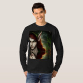 T-shirt créature de fantaisie réfléchissante (Devant entier)