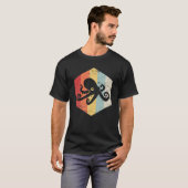 T-shirt Créature de la mer d'Octopus rétro (Devant entier)