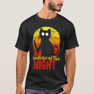 T-shirt Créature de la nuit Chat Gory Halloween sanglant