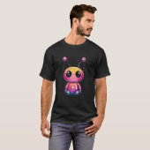 T-shirt Créature De L'Espace Pastel Mignonne Alien Arc-En- (Devant entier)
