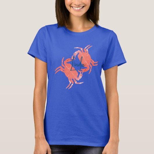 T-shirt Créature de l'océan plage crabe (Devant)