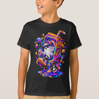 T-shirt Créature Fantastique Psychedelique Colorée en Art
