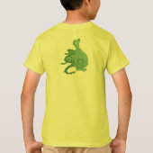 T-shirt créature imaginaire mythique dragon vert mignon (Dos)