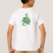 T-shirt créature imaginaire mythique dragon vert mignon (Dos)