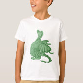 T-shirt créature imaginaire mythique dragon vert mignon (Devant)