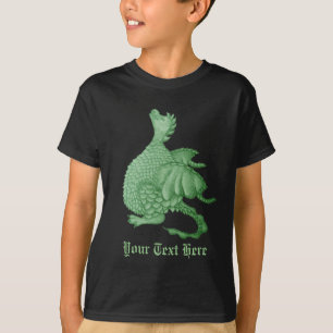 T-shirt créature imaginaire mythique dragon vert mignon