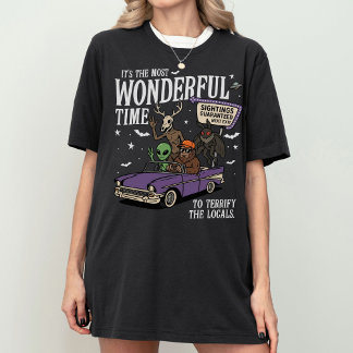T-shirt Créature légendaire Bigfoot Mothman Wendigo Extrat