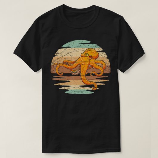T-shirt Créature marine Kraken Octopus (Design devant)