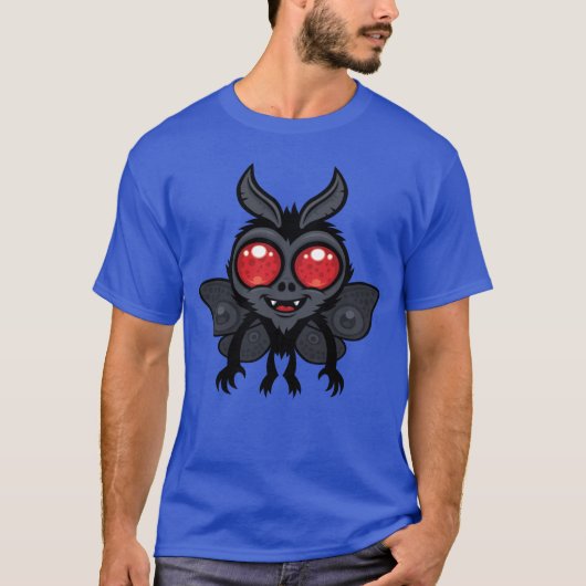 T-shirt Créature mignonne et effrayante de Mothman (Devant)