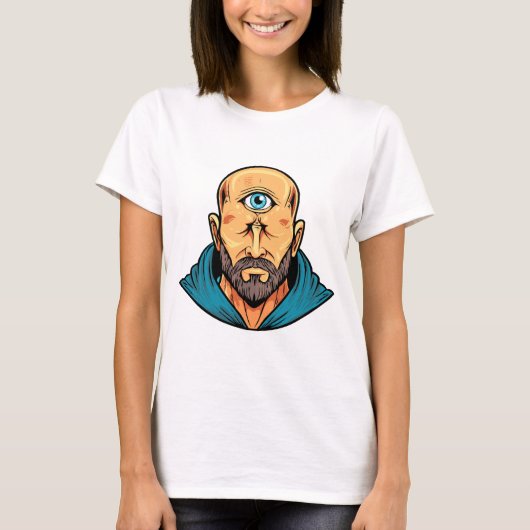 T-shirt Créature monstre cyclope géant borgne (Devant)