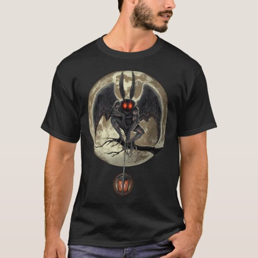 T-shirt Créature mystérieuse Mothman (Devant)